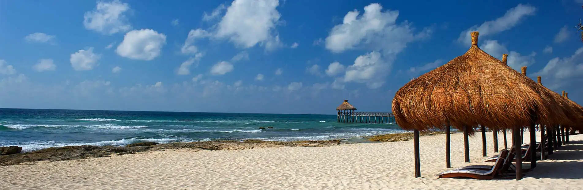 Perfect blue beach at Vidanta Riviera Maya
